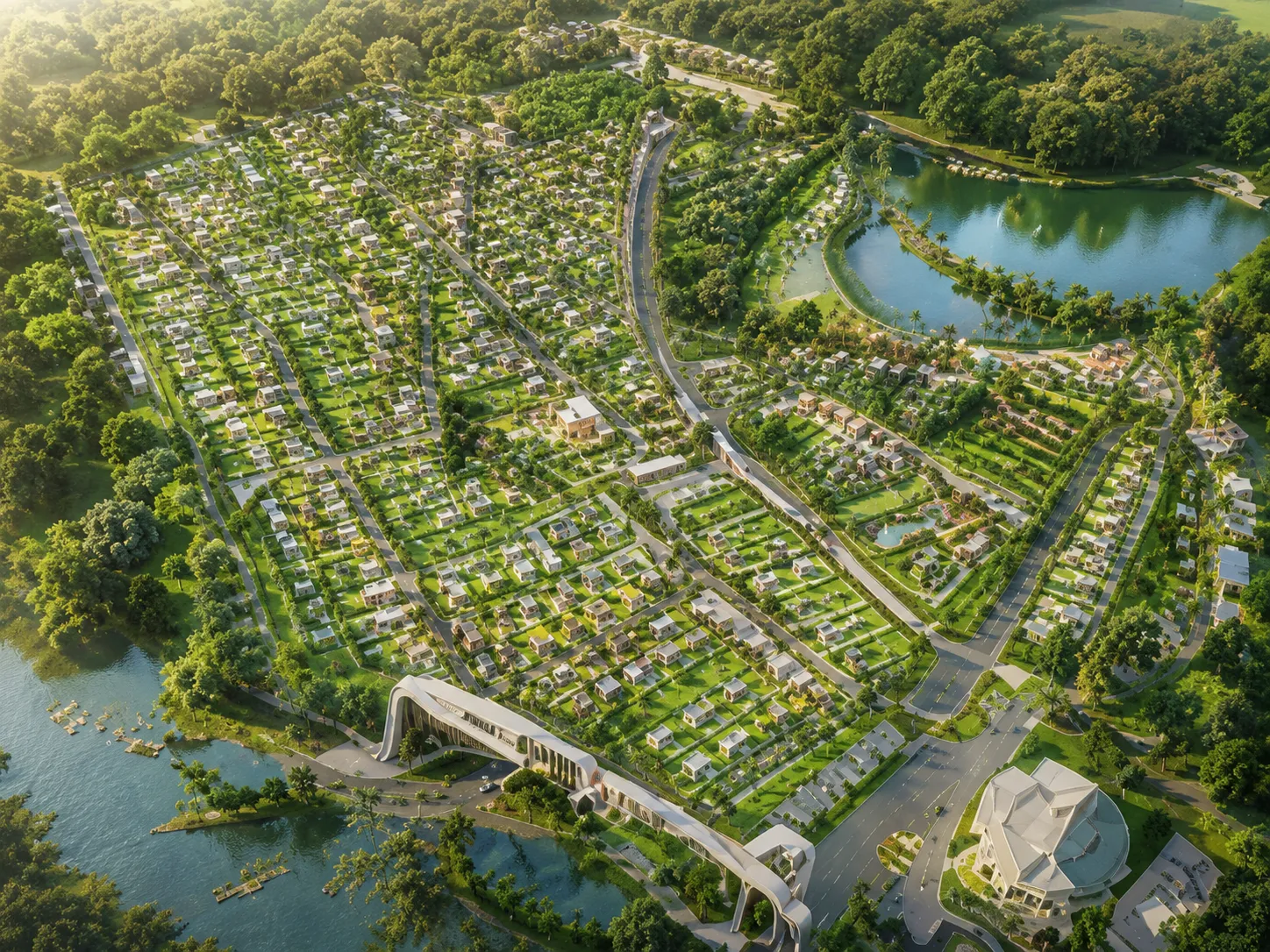 Aristocrat City master plan aerial view